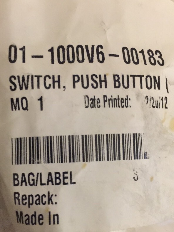 Baxter switch push button 01-1000V6-00183 gallery