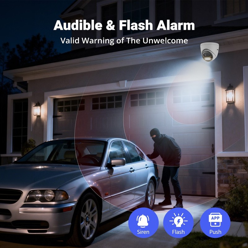 ANNKE 16CH 12MP NVR 5MP AI POE Security Camera System Color Night Vision Audio gallery