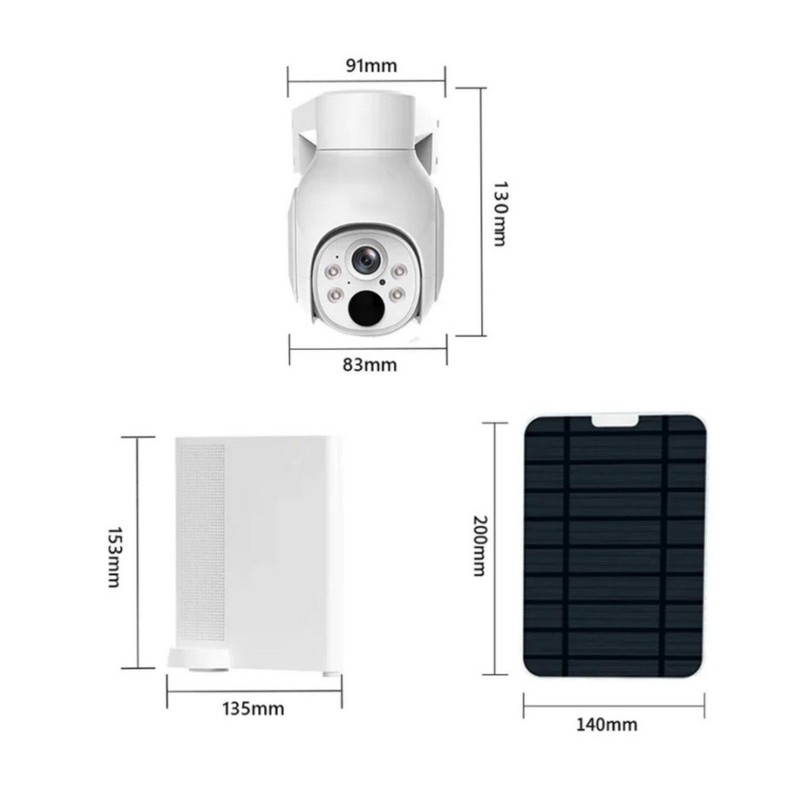 Solar 10CH NVR Wireless Security Camera System WiFi IP Battery Cams Night Vision gallery