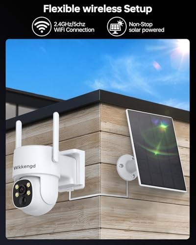 3MP F1.0 Aperture True Full Color Night Vision 2-Cam Kit 5G/2.4G WiFi 2pcs+64GB gallery