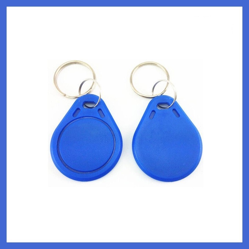 50PCS 13.56MHz 14443A MF1 S50 Small Smart IC Key Ring Tag Keyfob Token