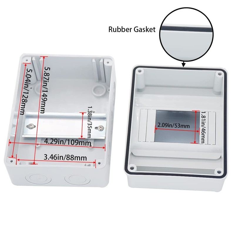 Breaker Box Distribution Protection Box, IP65 Clear Cover Electrical Box,... gallery