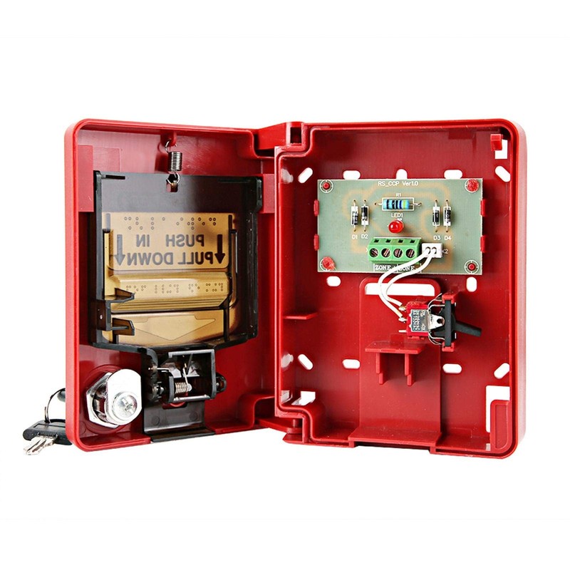 Fire Lite Alarms, Dual Action Manual Pull Station Fire Alarm Horn Siren Alarm... gallery