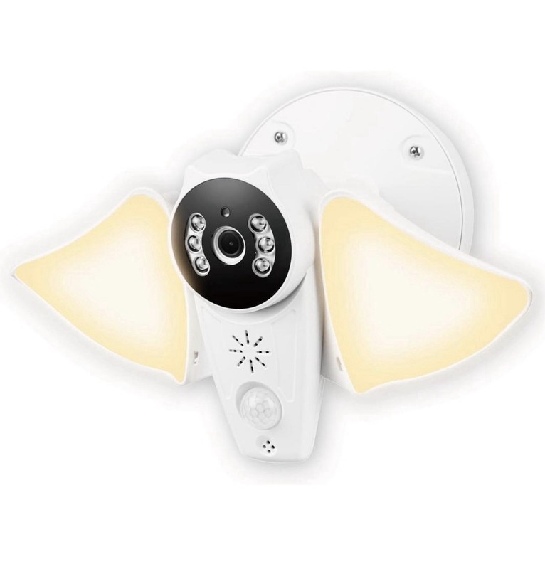 Bubo Outdoor Floodlight Camera WiFi 1080P Security Cam, PIR Motion Sensor