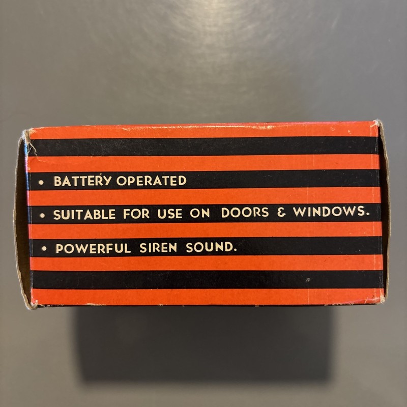 Vintage British Police Burglar Alarm No. 112 Battery Operated Door Window Siren gallery