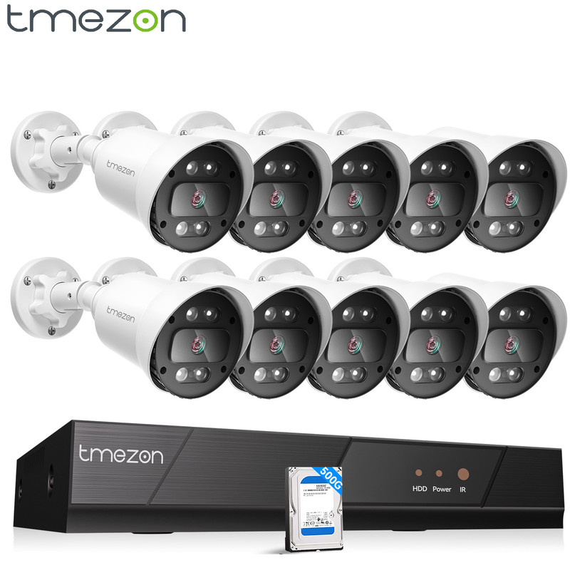 16CH 5MP DVR Home Camera System Color Night Vision IP66 Waterproof gallery