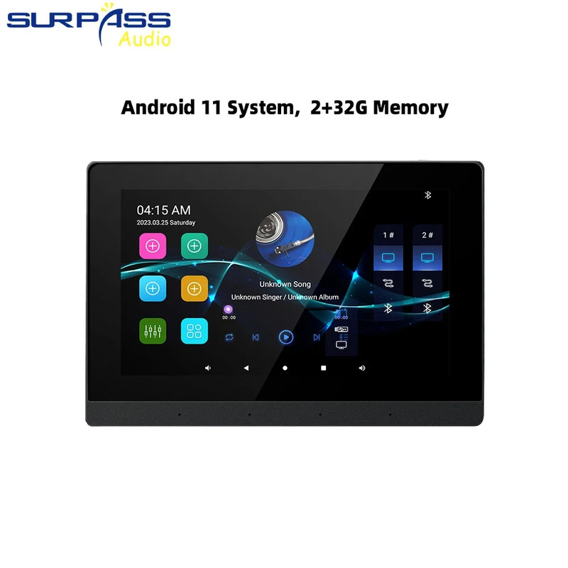 Android 11 System 7Inch 30W Wifi Bluetooth Smart Music Amplifier Background Sup