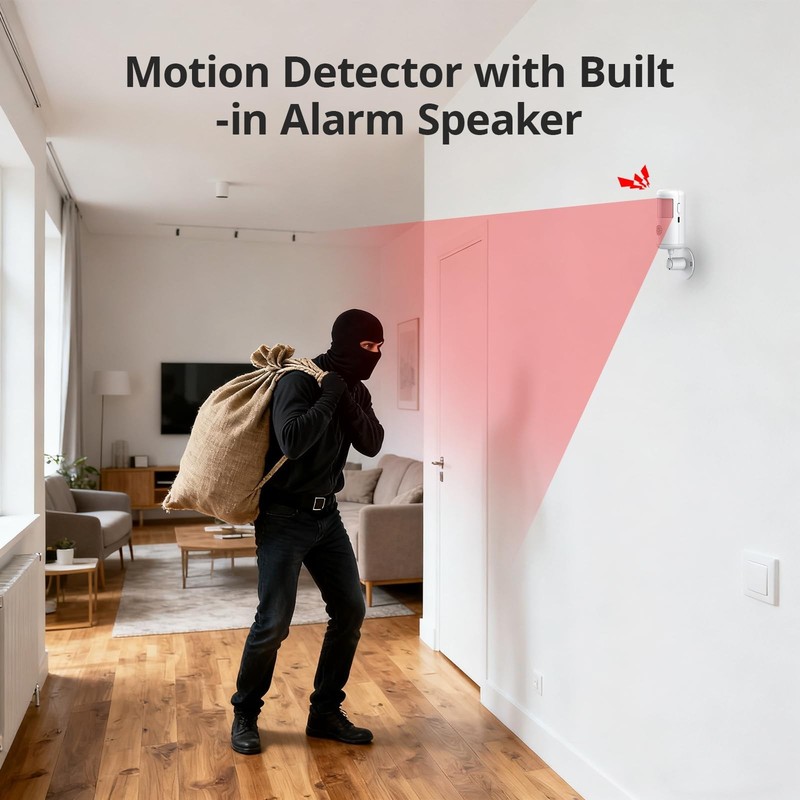Home Security Alarm System WiFi GSM 4G, Door Sensors & Motion Detectors, No Fees gallery