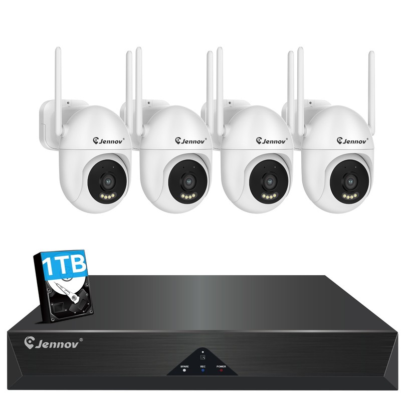 WiFi Security Camera System Smart Outdoor Wireless Color Night Vision 10CH NVR