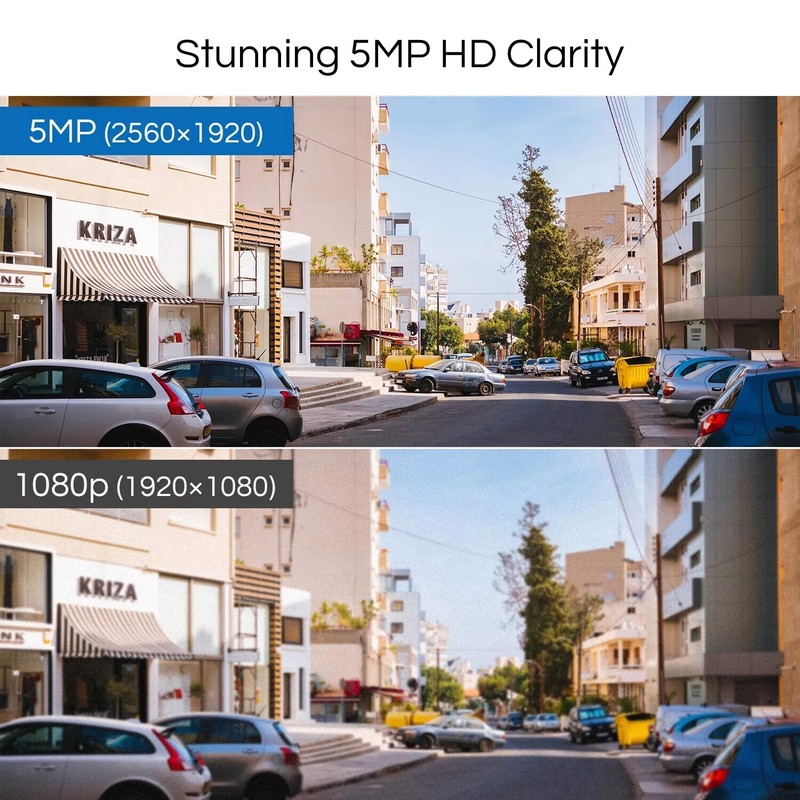 ZOSI 5MP HD 8CH POE Security Camera System Automatic Motion Tracking 2TB NVR gallery