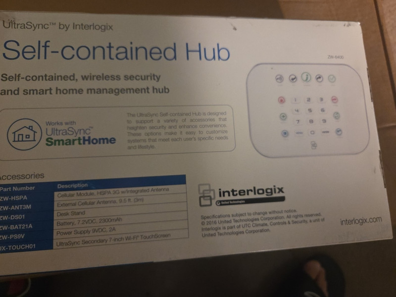 ULTRASYNC by by INTERLOGIX Self-Contained wireless security Hub ZW-6400 gallery