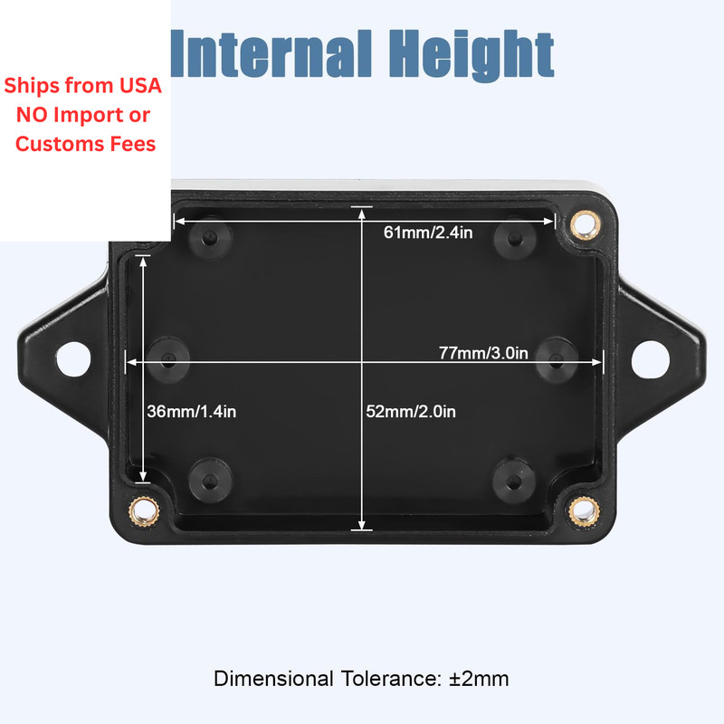 LMioEtool Junction Box with Clear Cover IP65 3.2"x 2.2"x 1.3", 2 packs gallery