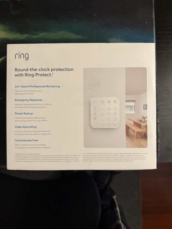 Ring 2nd Gen 4K11SZ-0EN0 Wireless Alarm Home Security Kit - 5 Piece gallery
