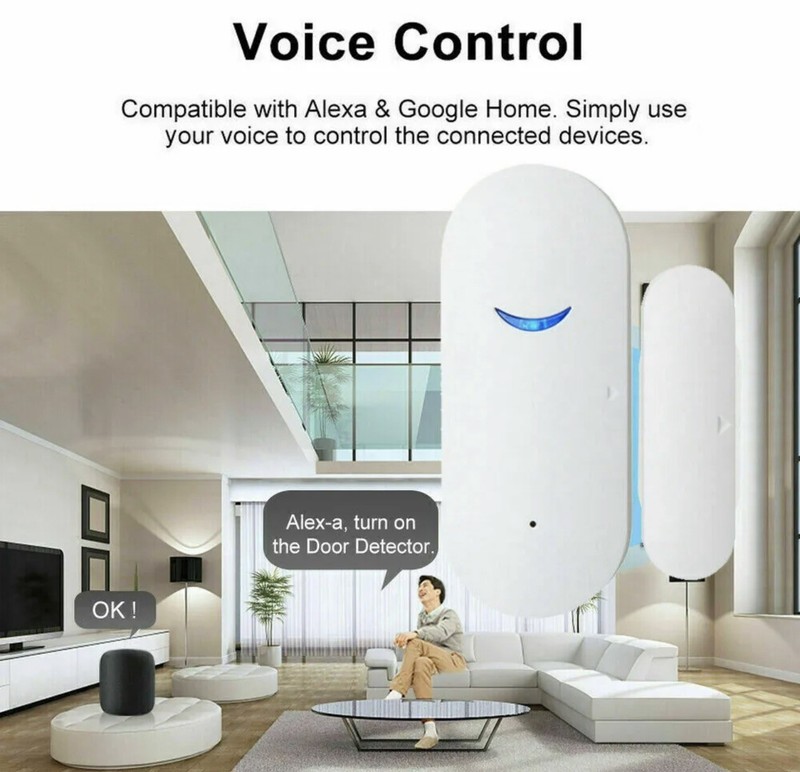 4PK Wireless Wifi Home Window Door Burglar Security Alarm Sensor System Alexa gallery