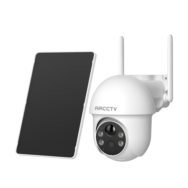 ARCCTV 4MP WiFi6 Wireless Outdoor Security Camera Solar Battery Powered PTZ Cam