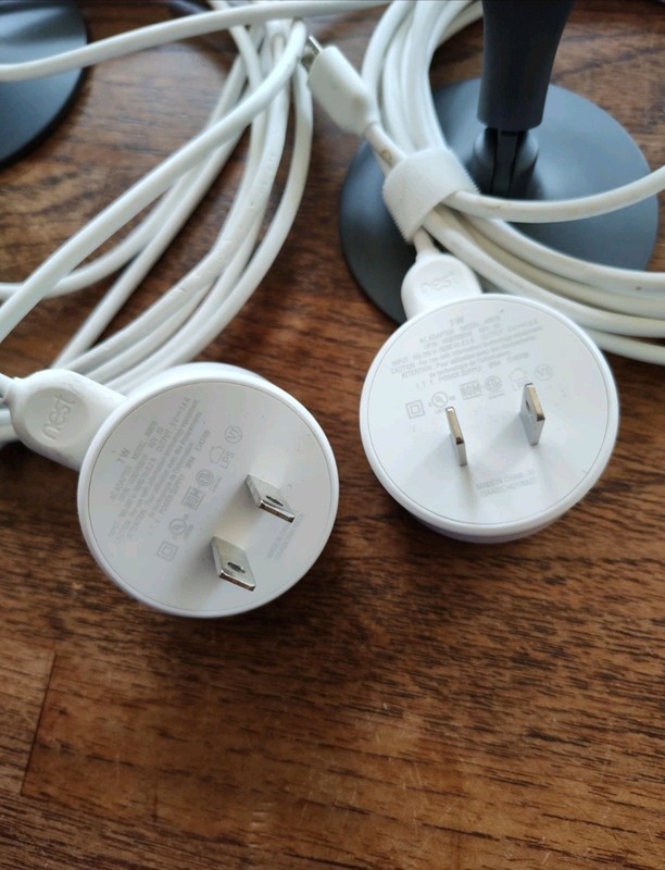 LOT OF TWO - nest Security Camera HD 1080p A0005 - Lightly Used w/ Cables gallery