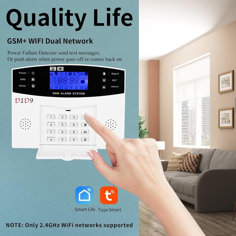 Versatile Wireless Burglar Alarm System with Real-Time Alerts - 24-Piece Set gallery