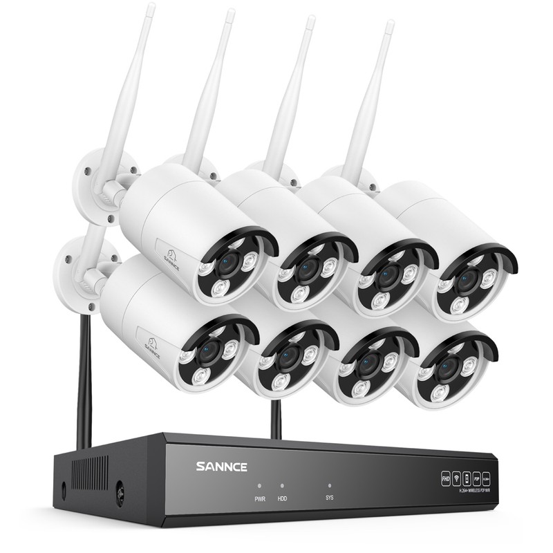 SANNCE Wireless 3MP Security Camera System 2-Way Talk 4K 16CH NVR AI Color Night gallery