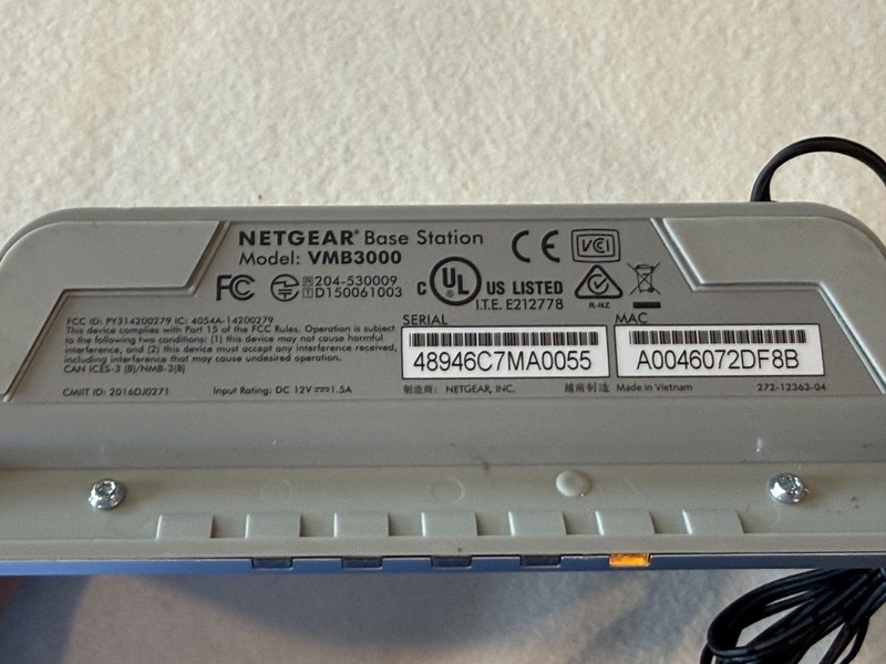 NETGEAR ARLO Base Station Wireless Wi-Fi VMB3000 Hub w/ 2 Cameras gallery