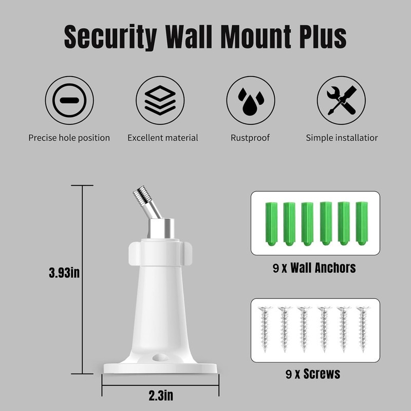 3 Pack Security Camera Wall Mount for Arlo Pro, Arlo Pro 2, Arlo Ultra, Arlo ...