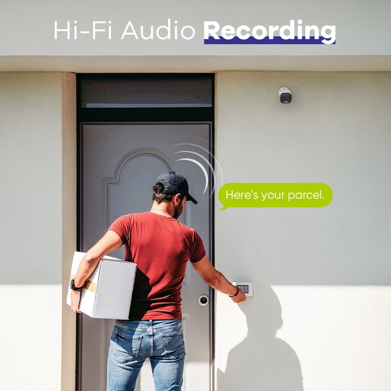 SANNCE 2pcs 4K 8MP Audio PoE Security Camera IP Network Outdoor Night Vision AI gallery