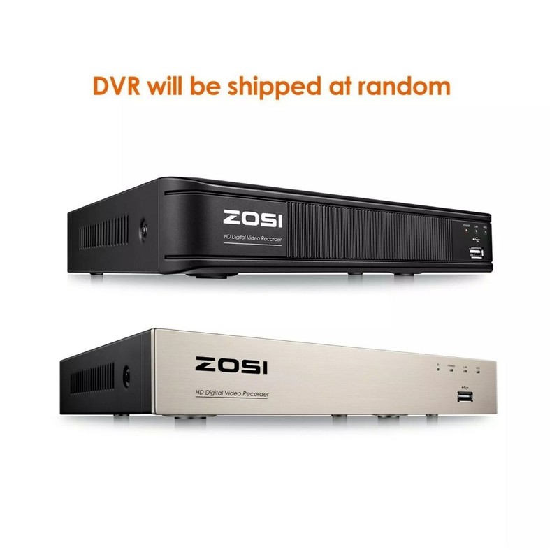 ZOSI 8CH H.265+ 5MP Lite HDMI DVR 1080P Home Security Camera System Weatherproof gallery