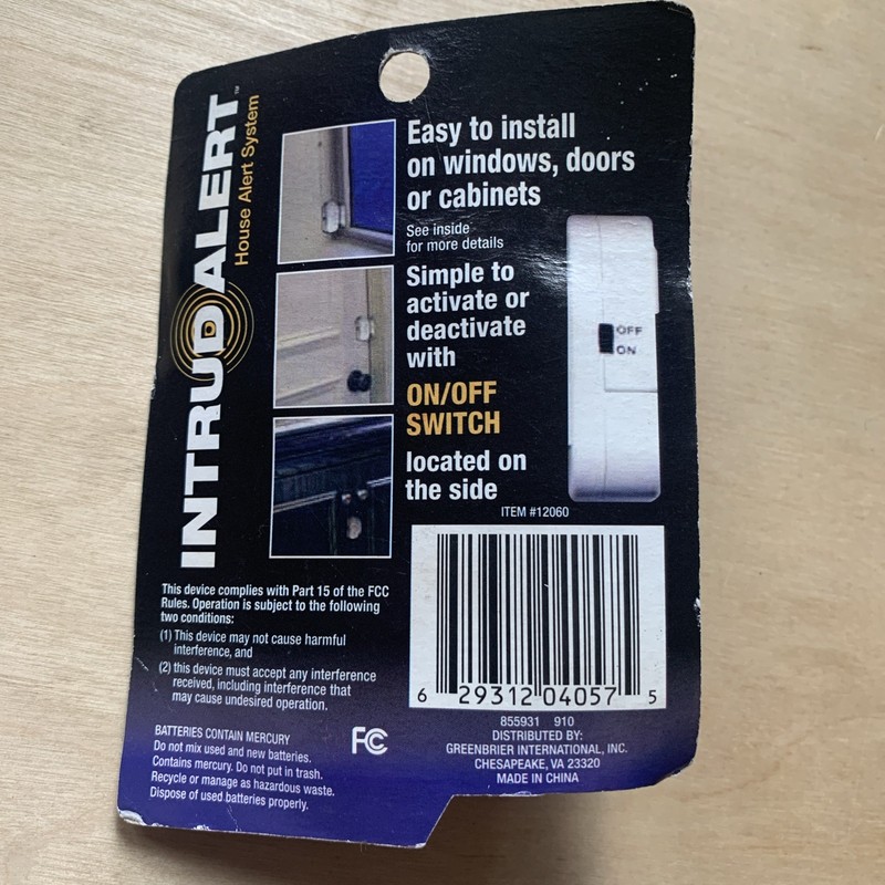 Intruder Alert System Window Door Intruder Alarm System Renter Friendly gallery