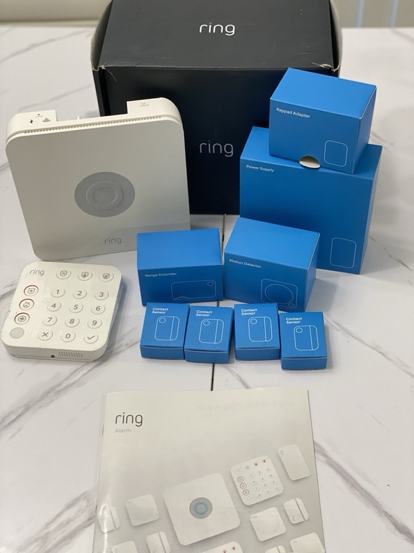 Ring Alarm 8-Piece Security Kit, 2nd Gen Home Security System Open Box Alexa