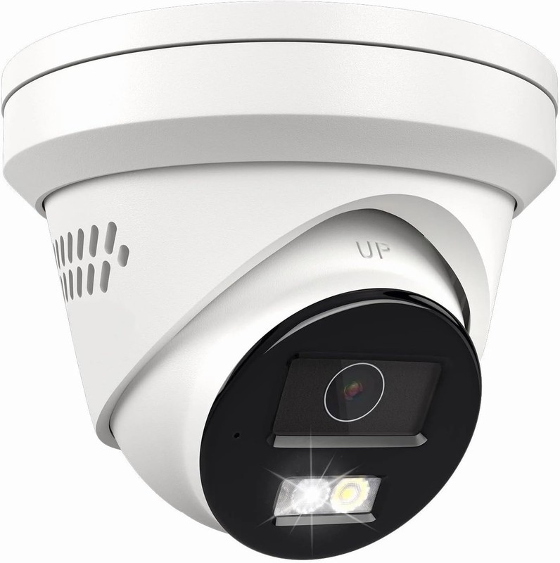 H Series 8MP 4K Audio PoE Security IP Camera Outdoor Color Night Metal Body