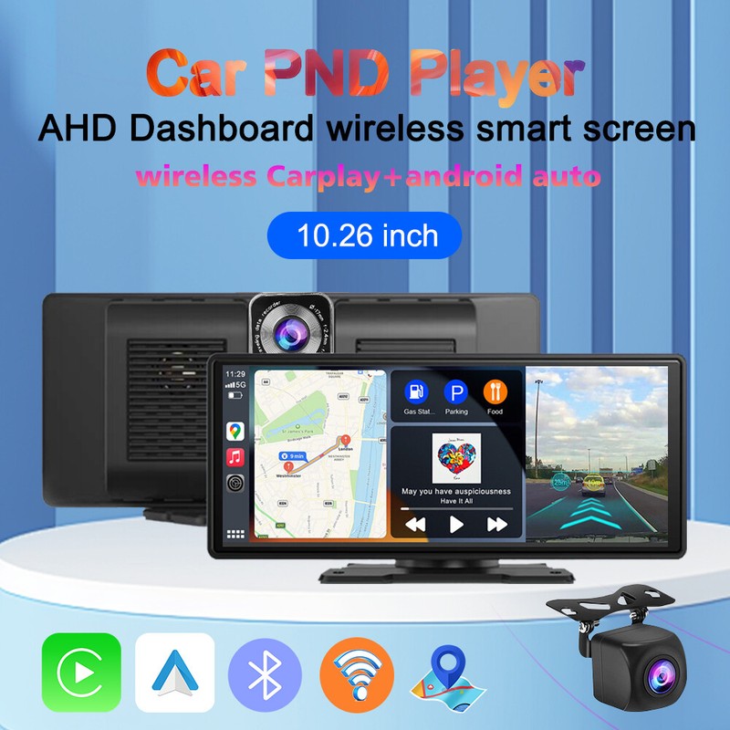 Car DVR Camera Wireless Carplay & Android Auto AHD Recorder PND Player 10.26Inch gallery