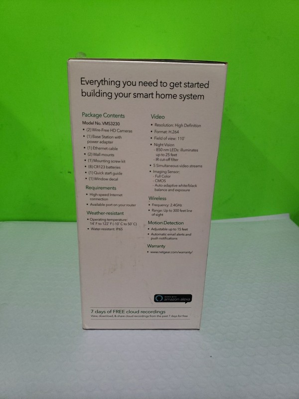 Arlo Wireless 2 Camera HD Security System by Netgear VMS3230 Open Box gallery