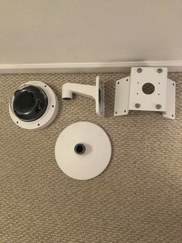 Hanwha Vision PNM-8082VT 6MP 3-Sensor Multidirectional Dome Camera & Mount Parts