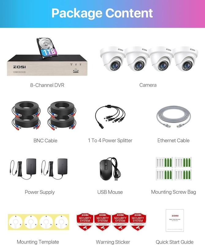 3K Lite Security Camera System with 1TB Hard Drive,AI Human/Vehicle Detection... gallery