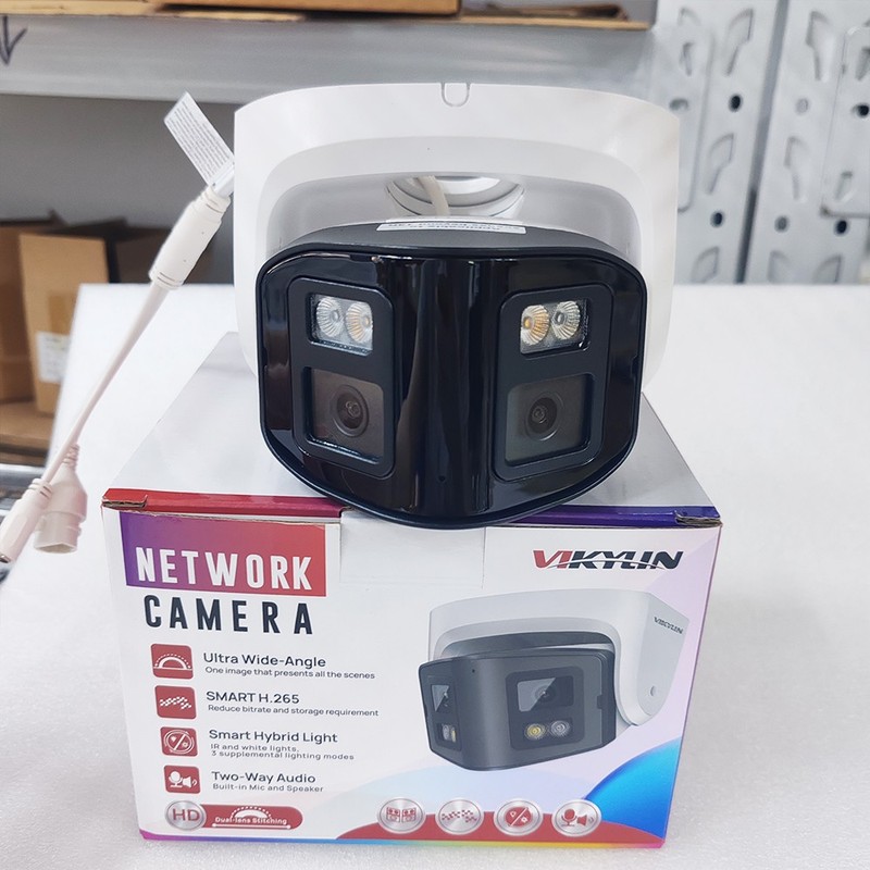 VIKYLIN SmartFind 16POE 16CH NVR Kit 180view Dual Light Color 4MP IP Camera Lot