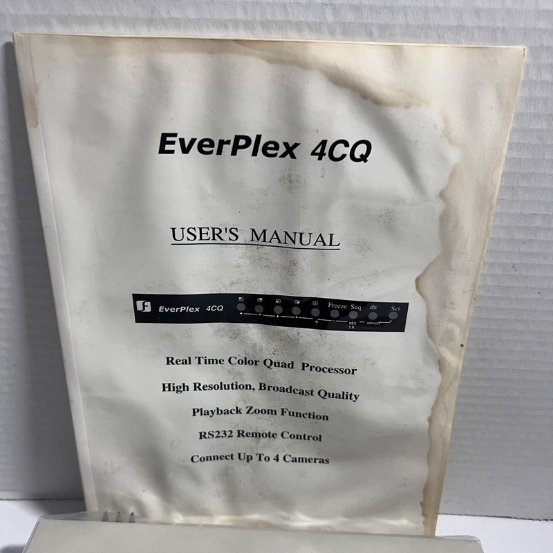 EverPlex 4CQ Realtime Color Quad Processor w/ Power Adapter & User Manual gallery