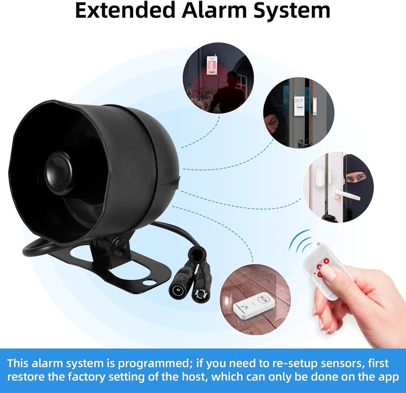 For Tuya Smart WIFI Security Alarm System Kit 110dB Wireless Loud Siren Horn gallery