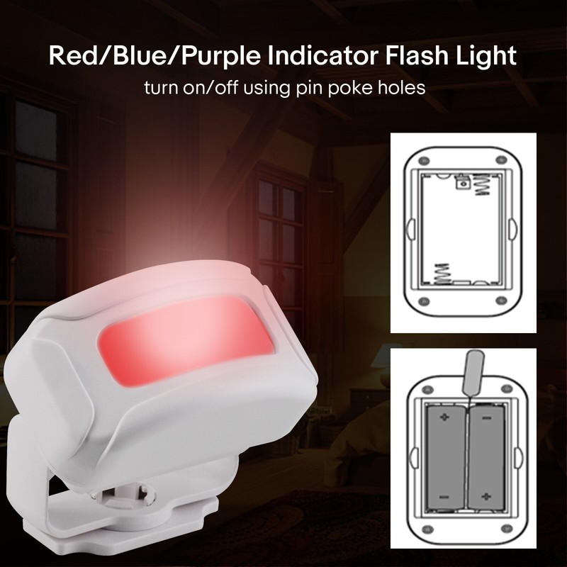 Wireless Driveway Alarm Outside 2 Motion Sensor 918ft Long Range IP64 Waterproof gallery