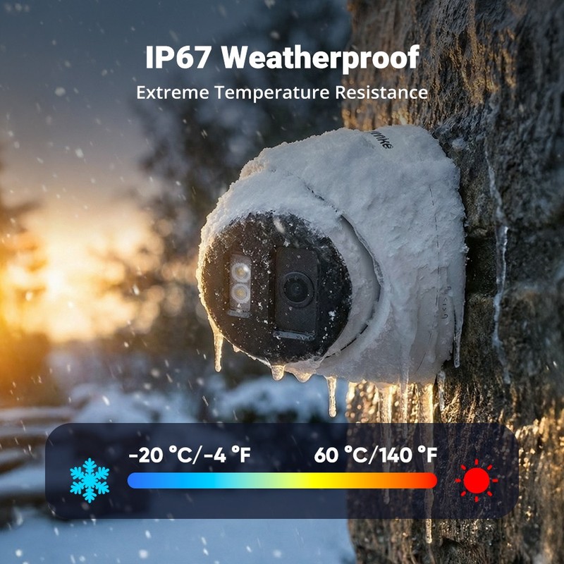 ANNKE 8CH 12MP NVR 5MP POE Security Camera System Two Way Audio AI Color Night gallery