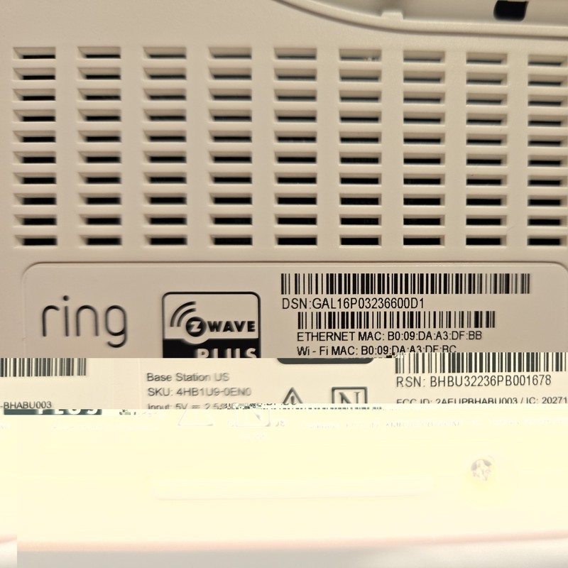Ring Alarm Base Station Home Security Kit Hub, Cables, Power Supply & Keypad NEW gallery