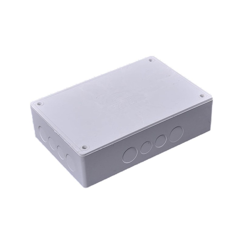 9″ x 6″ x 3″ PVC Plastic Junction Box with Pre Molded 3/4″ & 1″ Punch white