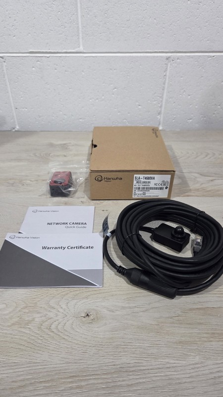 Hanwha SLA-T4680VA 2MP 120dB WDR 4.6mm Pinhole Security Camera Lens