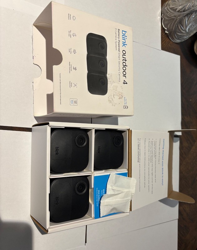 Blink Outdoor 4th Gen Battery-Powered Smart Security Camera System 3-Pack NEW gallery