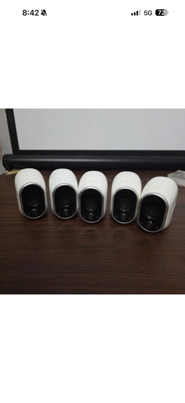 Lot of 5 NETGEAR Arlo VMC3030 HD Wireless Security Cameras – Cameras Only