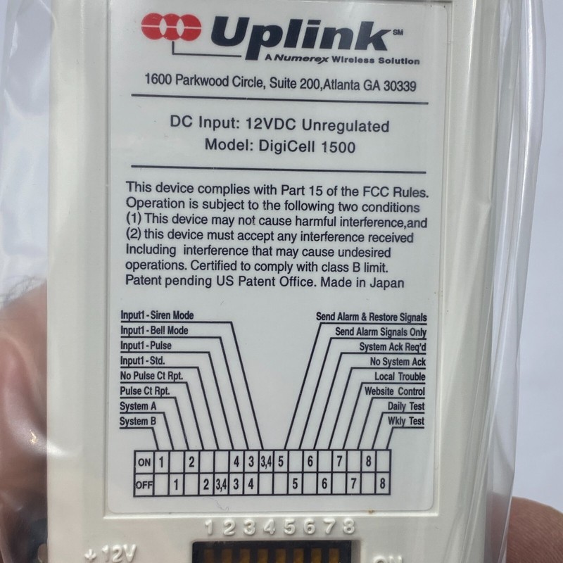 UPLINK Digicell 1500 Cellular Dial Alarm Security 888-9-UPLINK ⭐ gallery