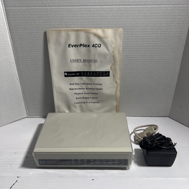EverPlex 4CQ Realtime Color Quad Processor w/ Power Adapter & User Manual