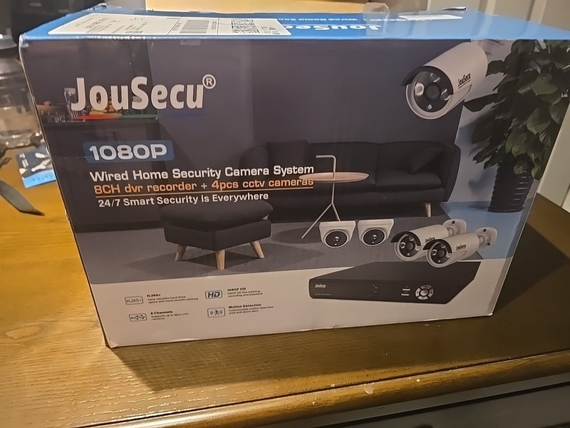 JouSecu 8CH Home Security Camera System Outdoor Indoor 2MP HD 5-in-1 Surveill...