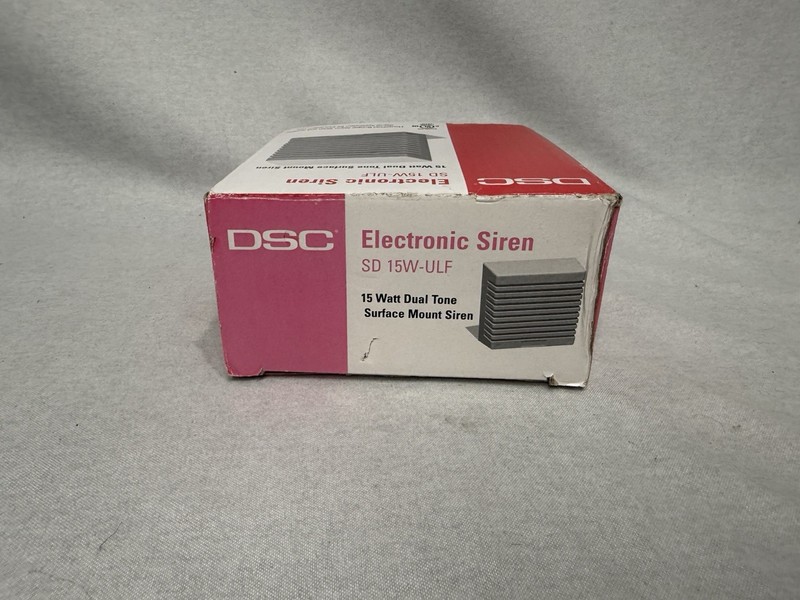 DSC Electronic Alarm Siren SD - 15W-ULF ~ 15 Watt Dual Tone Surface Mount NIB gallery