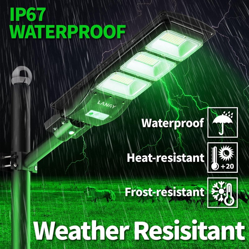 LANGY Hog Lights for Night Hunting, Green Feeder Light, 20000LM-1 PACK, gallery