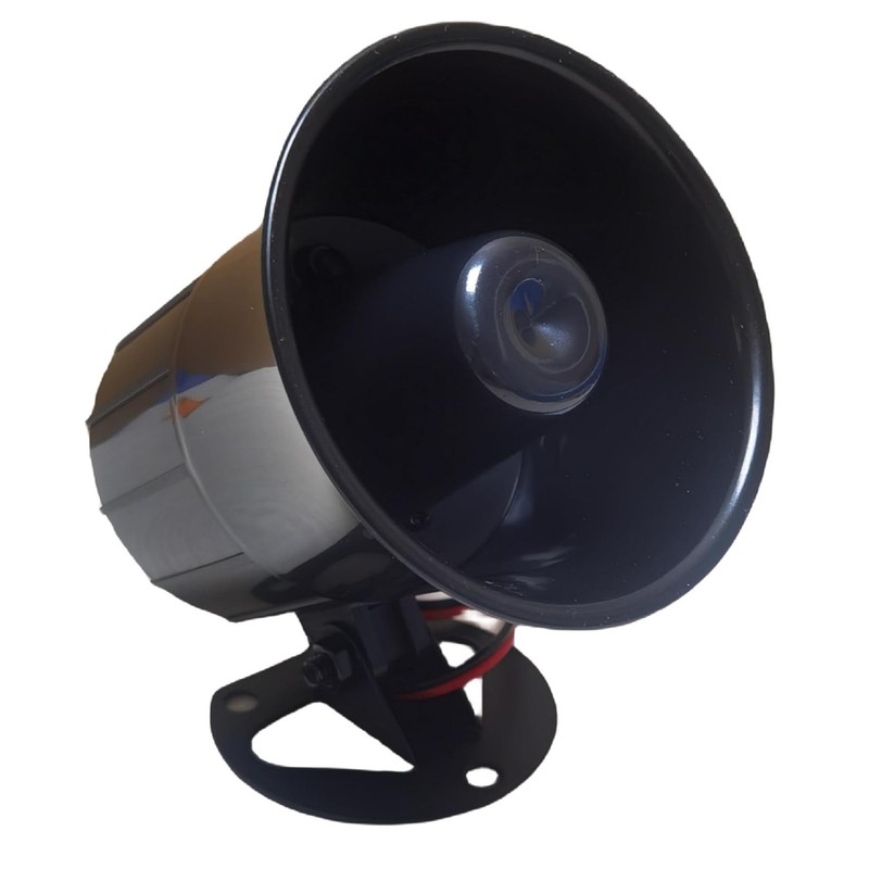 High-Decibel 120dB Wired Alarm Siren Horn with Metal Bracket for Security