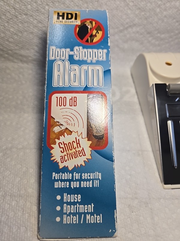 Door Stop Alarm Portable Security Hotel Door Stopper Alarm for Travel. Tested gallery